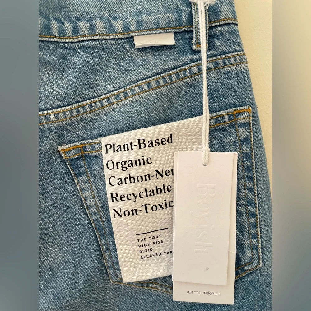 NWT! BOYISH The Toby Denim Jeans in Unfaithfully Yours Tapered Distressed Sz 28